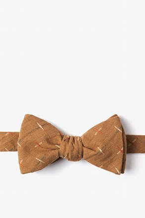 _La Mesa Brown Self-Tie Bow Tie_