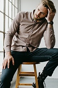 Lucas Brown Business Casual Shirt Photo (5)