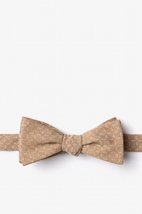 Nixon Brown Skinny Bow Tie