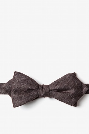 _Prescott Brown Diamond Tip Bow Tie_