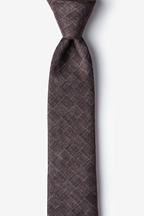 Prescott Brown Skinny Tie