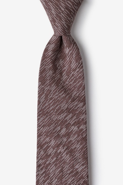 Brown Cotton Springfield Tie
