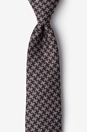 _Tempe Brown Extra Long Tie_