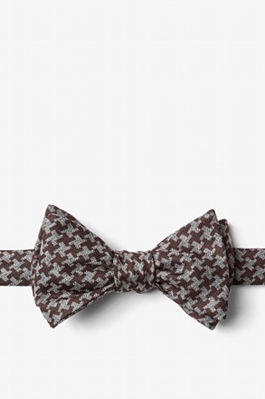 Tempe Brown Self-Tie Bow Tie