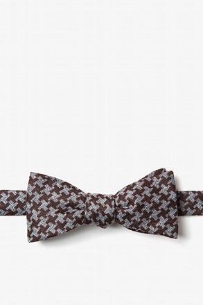 _Tempe Brown Skinny Bow Tie_