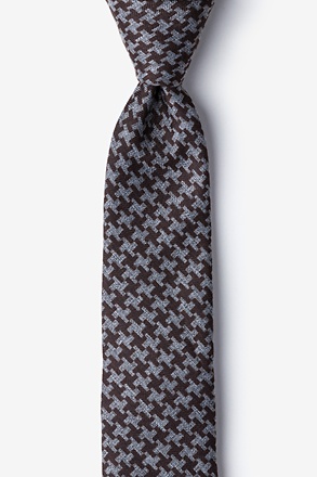 Tempe Brown Skinny Tie