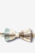 Thatcher Check Brown Pre-Tied Bow Tie Photo (0)