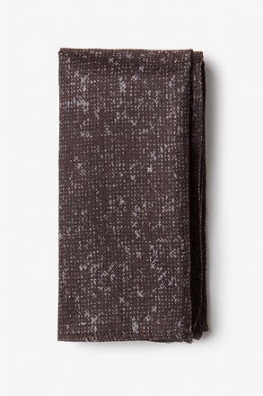 _Wilsonville Brown Pocket Square_