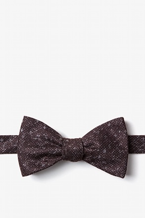 _Wilsonville Brown Self-Tie Bow Tie_