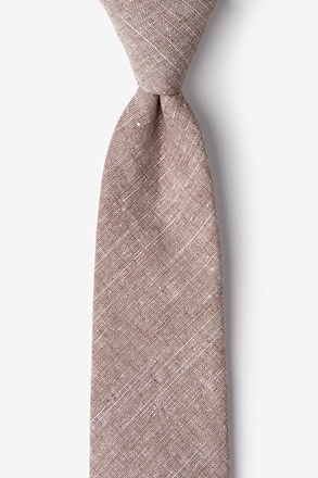 Wortham Brown Extra Long Tie