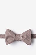 Wortham Brown Self-Tie Bow Tie Photo (0)