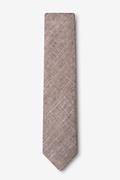 Wortham Brown Skinny Tie Photo (1)