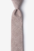Wortham Brown Skinny Tie Photo (0)