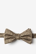 Yuma Brown Self-Tie Bow Tie Photo (0)