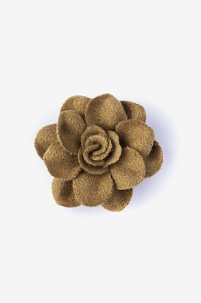 _Begonia Brown Lapel Pin_