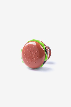 Hamburger Brown Lapel Pin