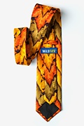 Autumn Leaves Tie - Brown Microfiber Photo (1)