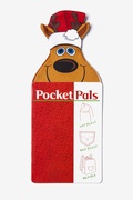 Reindeer Pocket Pal Brown Pocket Square Card Photo (1)
