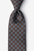 Snowflakes Brown Tie Photo (0)