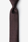 Wood Grain Brown Skinny Tie Photo (0)