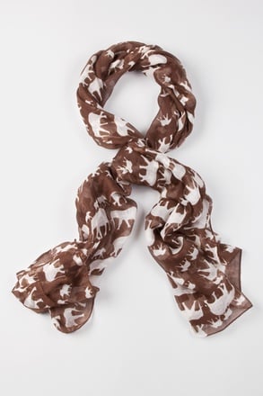 _Out Of Africa Brown Scarf_