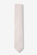 Brown Kensington Seersucker Skinny Tie Photo (1)