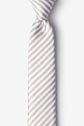 Bear Island Brown Skinny Tie Photo (0)