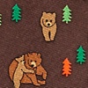 Brown Silk Bear Necessities Extra Long Tie