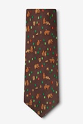 Bear Necessities Brown Extra Long Tie Photo (1)