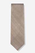 Brown Solid Stitch Tie Photo (0)