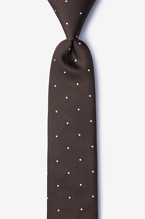 _Griffin Brown Skinny Tie_