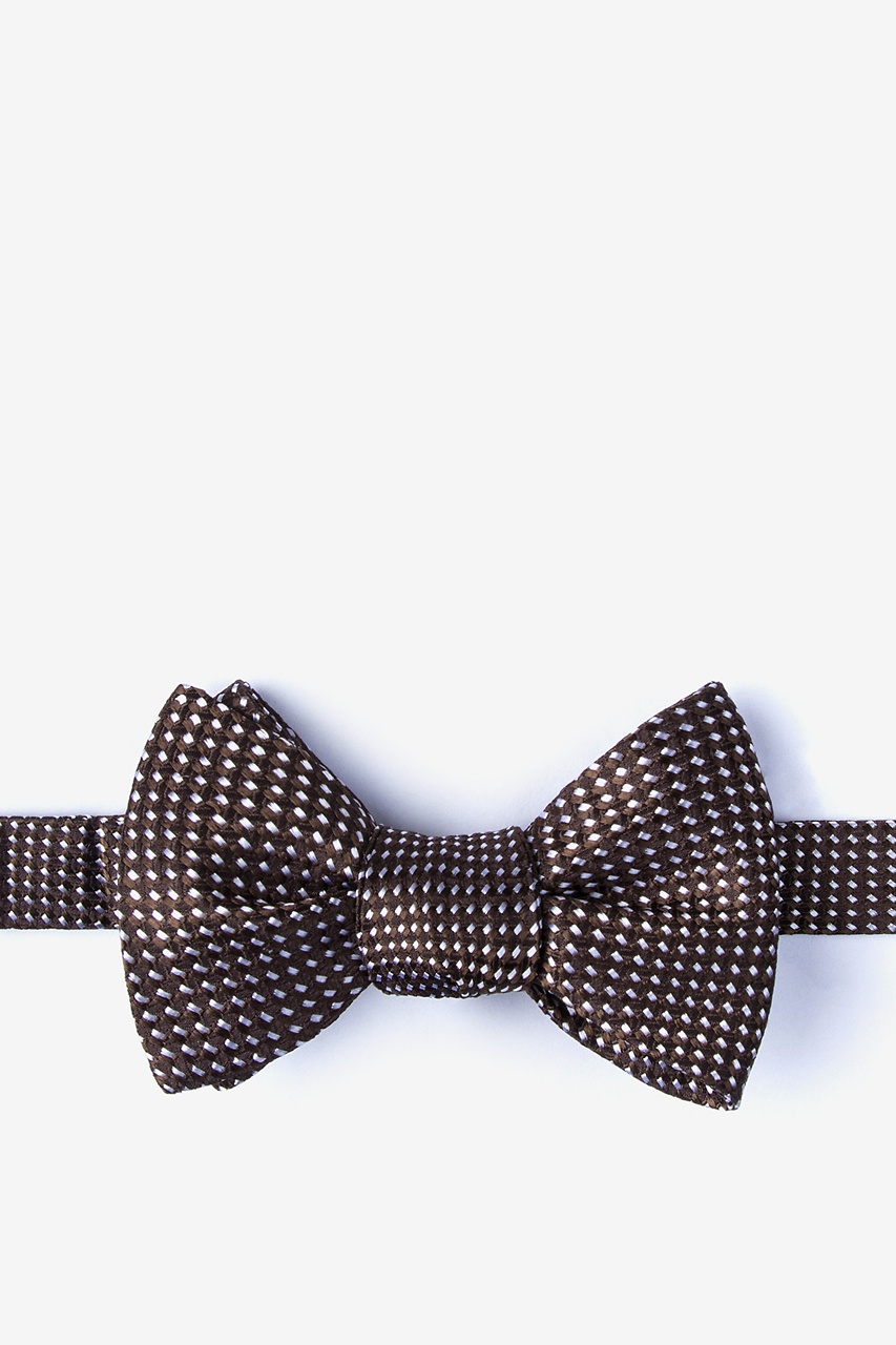 Groote Brown Self-Tie Bow Tie Photo (0)