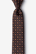 Hoste Brown Skinny Tie Photo (0)