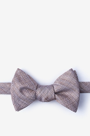 Java Brown Self-Tie Bow Tie