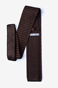 Laos Brown Knit Tie Photo (1)