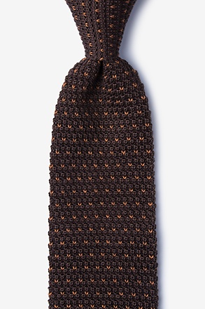 _Laos Brown Knit Tie_