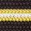 Brown Silk Maltese Stripe Knit Skinny Tie