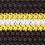 Brown Silk Maltese Stripe Knit Skinny Tie