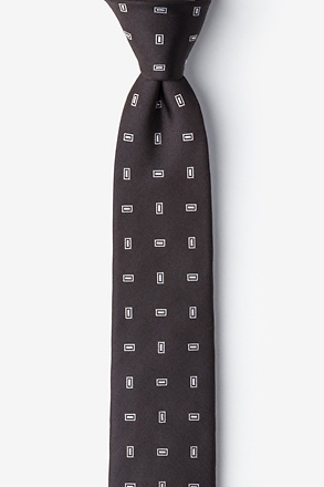 _Nelson Brown Skinny Tie_