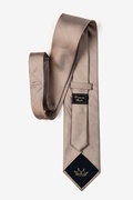 Solid Stitch Brown Extra Long Tie Photo (1)