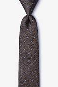 Tully Brown Skinny Tie Photo (0)