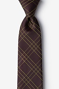 Unimak Brown Extra Long Tie Photo (0)