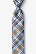 Wrangel Brown Skinny Tie Photo (0)