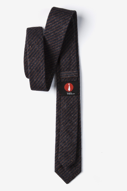Brown Wool Briggs Skinny Tie