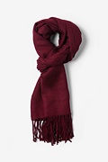 Burgundy Calgary Scarf Photo (0)