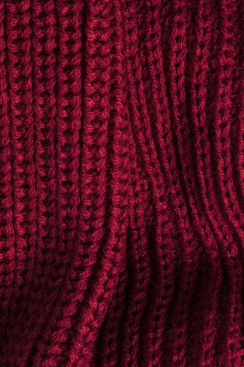 Burgundy Acrylic Kingston Knit Scarf | Scarves.com