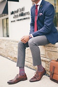 Alexander Burgundy Medium-Large Sock Photo (1)