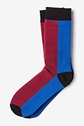 Fullerton Split Burgundy Sock Photo (0)