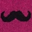 Burgundy Carded Cotton Mustache Sock