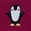 Penguin Burgundy Sock